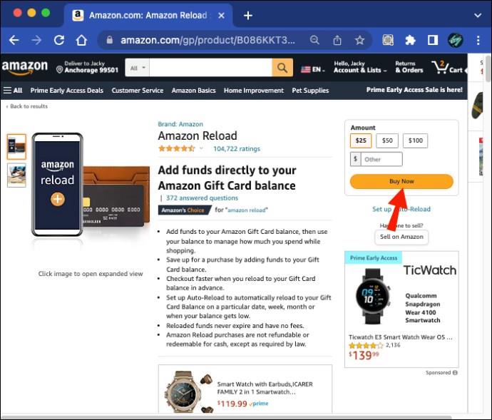 Как да използвате карта за подарък Amex, Mastercard или Visa в Amazon