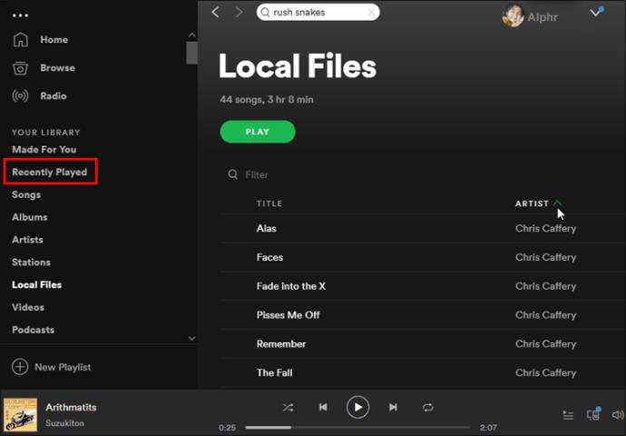 Jak vymazat seznam naposledy přehrávaných videí ve Spotify