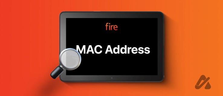 Sådan finder du MAC-adressen på din Amazon Fire-tablet