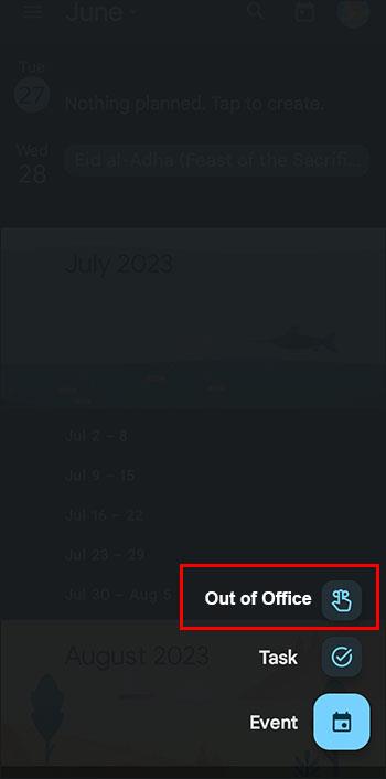 Как да зададете "Извън офиса" в Google Calendar