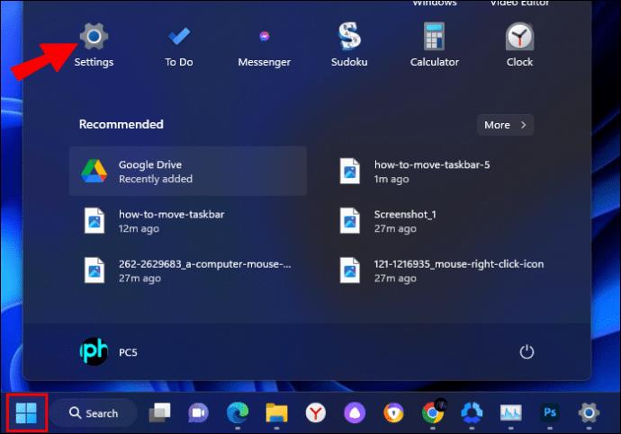 Hogyan helyezzük el a tálcát a bal alsó sarokban a Windows 11 rendszerben