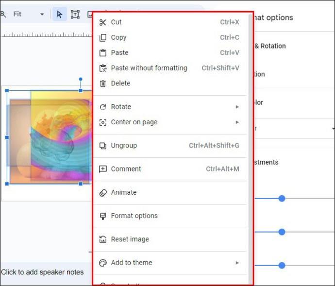 Sådan fjerner du baggrunden fra et billede i Google Slides