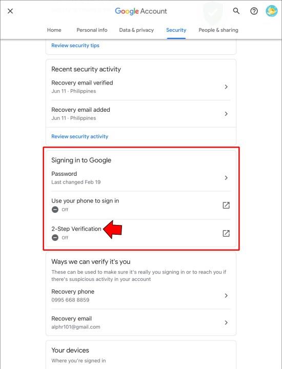 Як увімкнути/вимкнути двофакторну автентифікацію (2FA) для Gmail