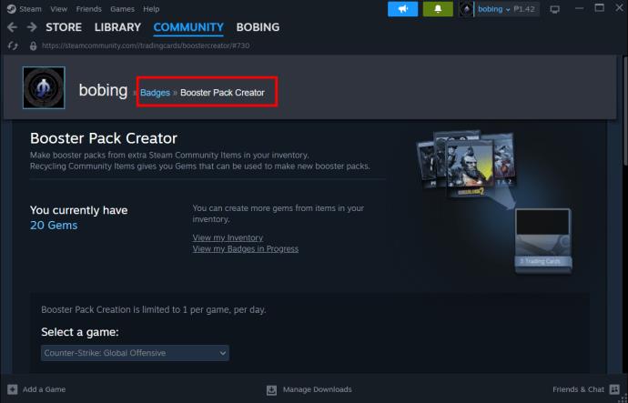 Kako nabaviti booster pakete u Steamu