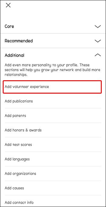 Як додати волонтерський досвід на LinkedIn