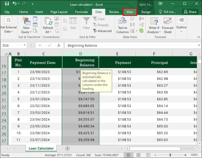 Jak zamknout sloupec v aplikaci Excel