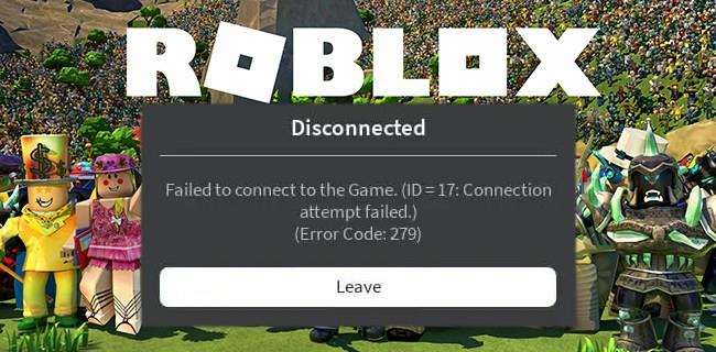 Як виправити код помилки 279 у Roblox