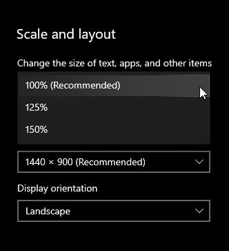 Kā konfigurēt displeja mērogošanu operētājsistēmā Windows 10