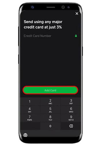 Kako dodati kreditnu karticu u aplikaciju Cash