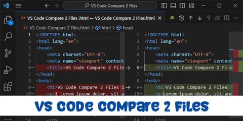 Kako usporediti 2 datoteke u VS kodu