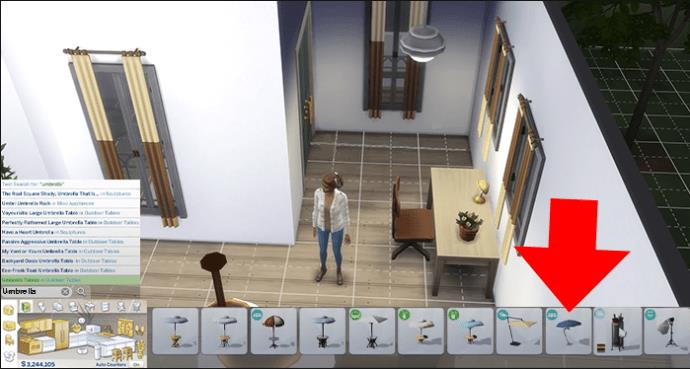 Kaip gauti skėtį „The Sims 4“.