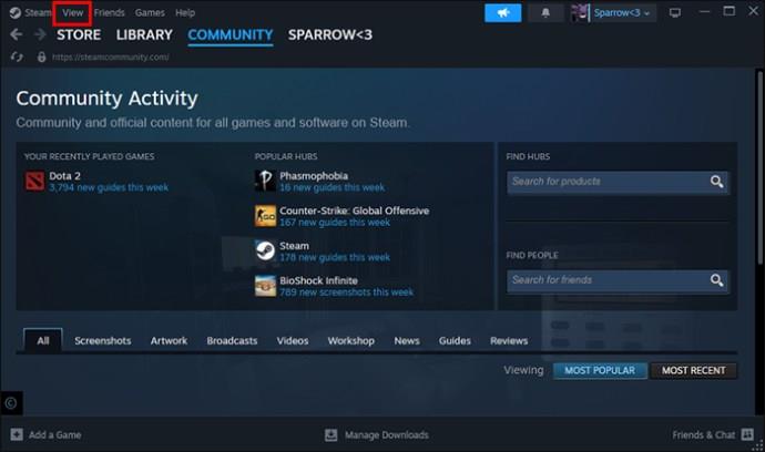 Jak skrýt hry před přáteli ve službě Steam