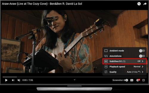 Kaip įjungti arba išjungti subtitrus „YouTube TV“.