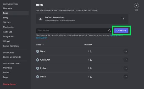 Hvordan legge til, administrere og slette roller i discord