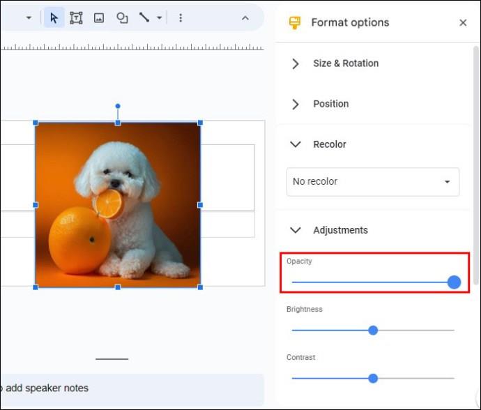 Jak odstranit pozadí z obrázku v Google Slides