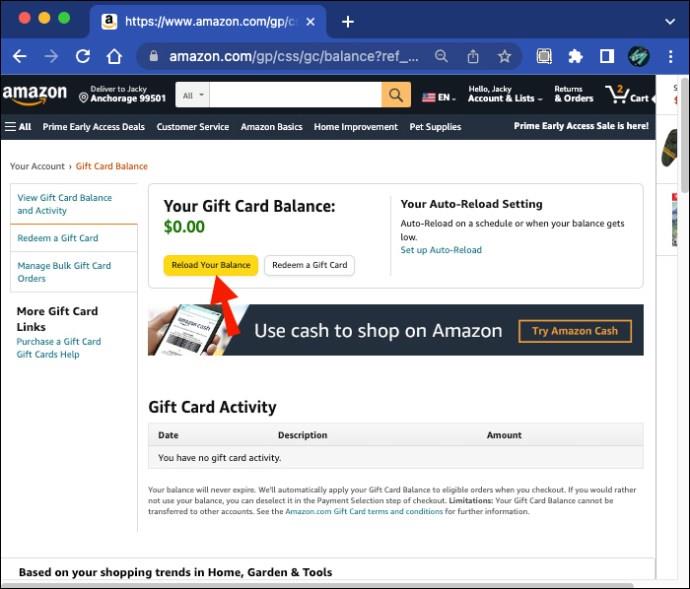 Slik bruker du et Amex-, Mastercard- eller Visa-gavekort på Amazon