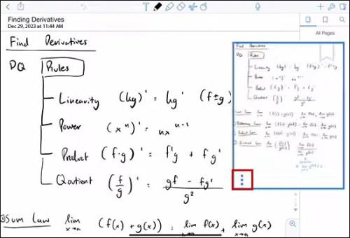 Kako dodati stran v Notability