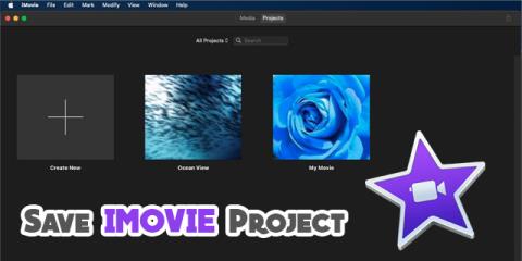 Sådan gemmer du et projekt i IMovie