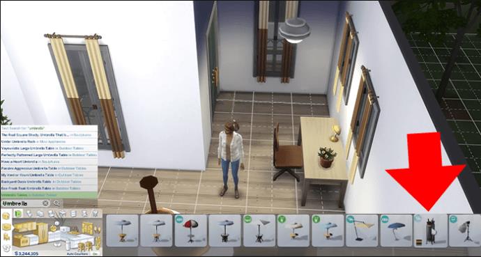 Kaip gauti skėtį „The Sims 4“.