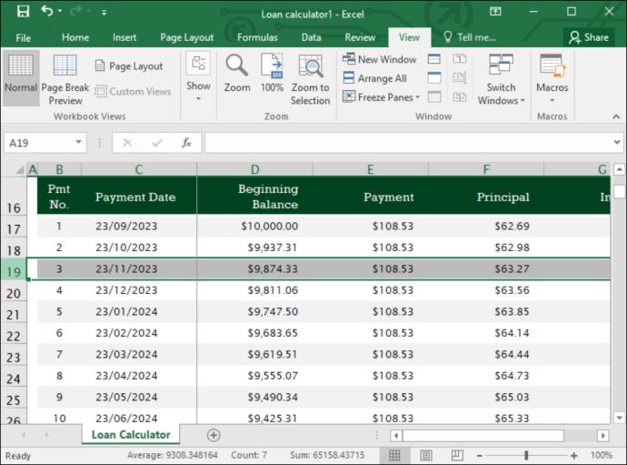 Jak zamknout sloupec v aplikaci Excel