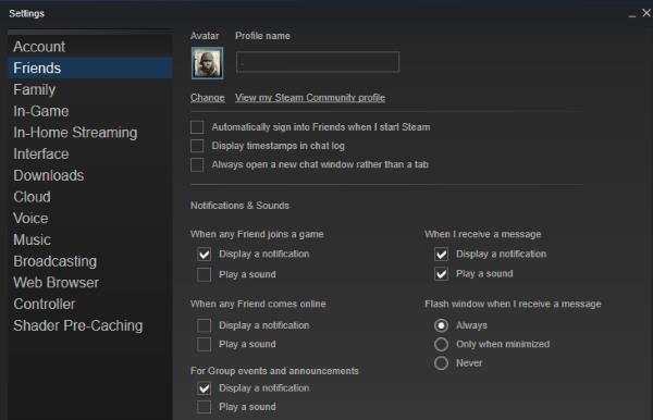 Jak změnit název účtu Steam