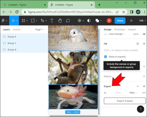 Πώς να κάνετε εξαγωγή σε PNG στο Figma