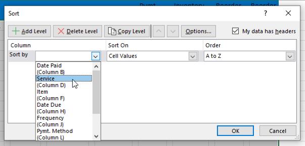 Πώς να ταξινομήσετε στο Excel