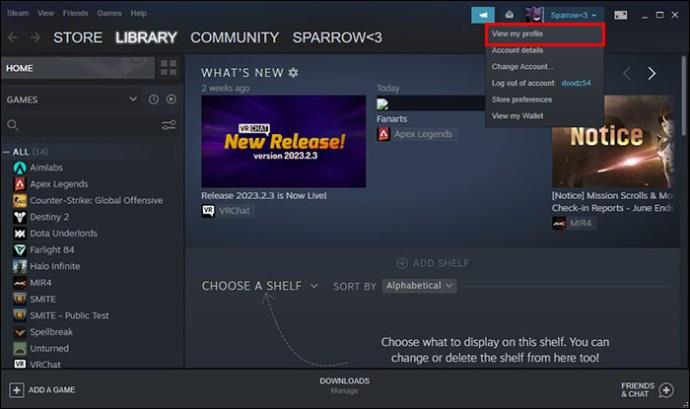 Как да направите името си жълто в Steam