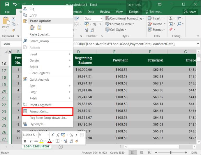 Jak zamknout sloupec v aplikaci Excel