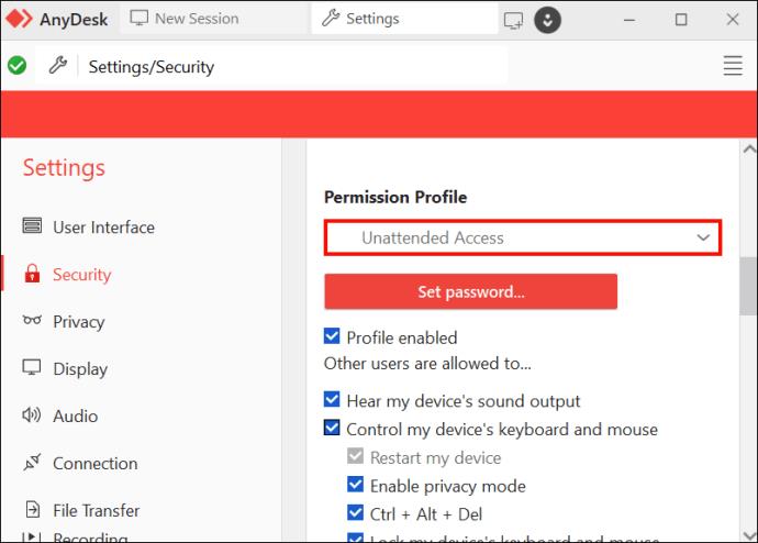 AnyDesk Unattended Access Vs Full Access