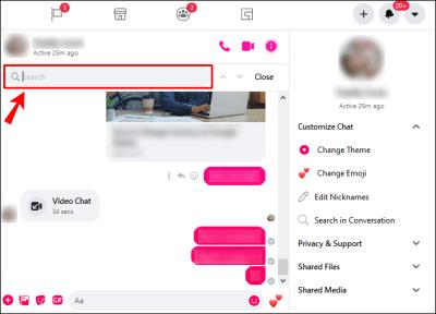 Kā meklēt ziņojumos pakalpojumā Facebook Messenger