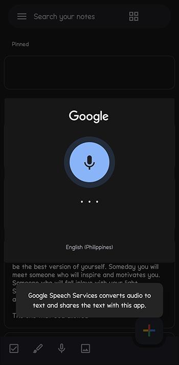 Як використовувати голос для текстових повідомлень за допомогою Google Keep