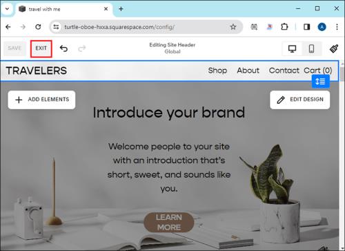 Kako promijeniti naziv web stranice u Squarespaceu