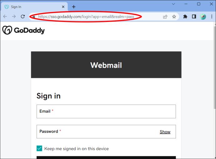 Kaip nustatyti el. paštą naudojant „GoDaddy“.