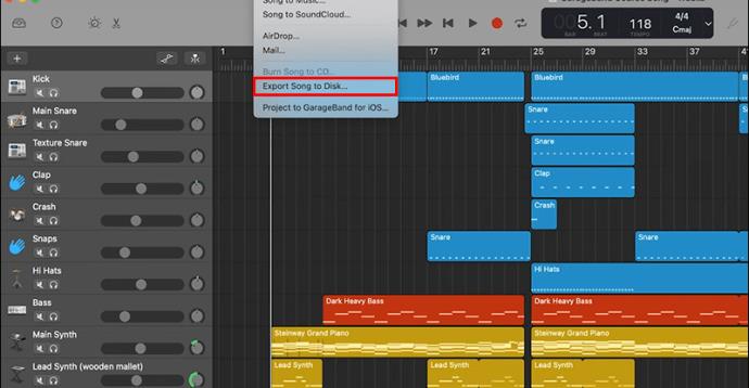 Hvordan eksportere til MP3 i Garageband