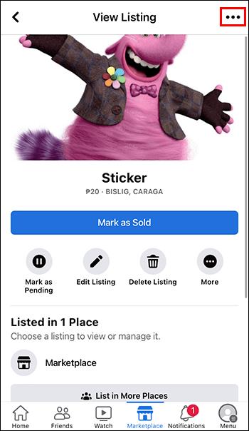 Hvernig á að breyta röð mynda á Facebook Marketplace