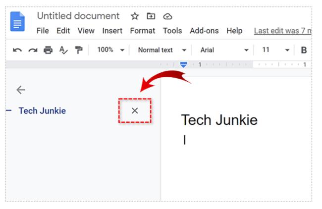 Sådan tilføjer du en disposition i Google Docs