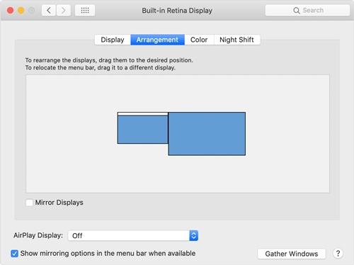 Hur du flyttar din docka till en annan bildskärm på Mac