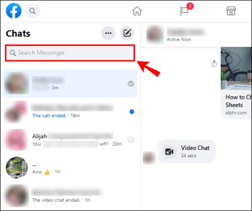 Kako pretraživati ​​poruke u Facebook Messengeru