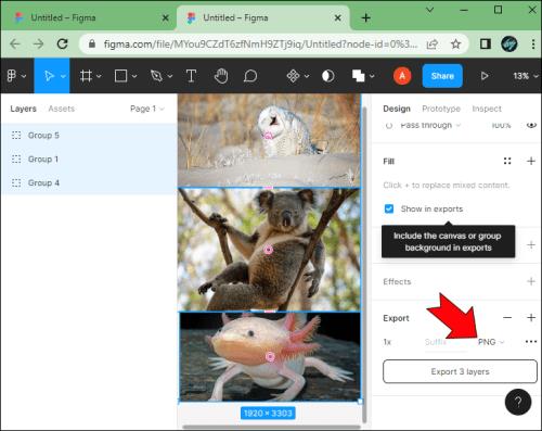 Πώς να κάνετε εξαγωγή σε PNG στο Figma