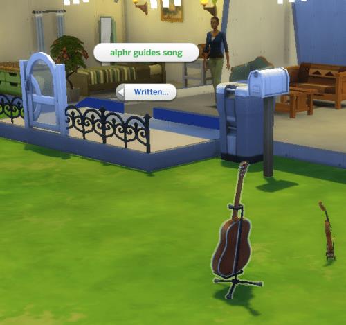 Hvordan skrive sanger i Sims 4