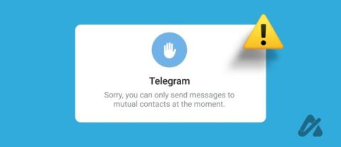Telegrama: ištaisykite klaidą „Pranešimus galite siųsti tik abipusiams kontaktams“.