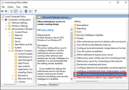 Πώς να απενεργοποιήσετε το Windows Defender στα Windows 10/11