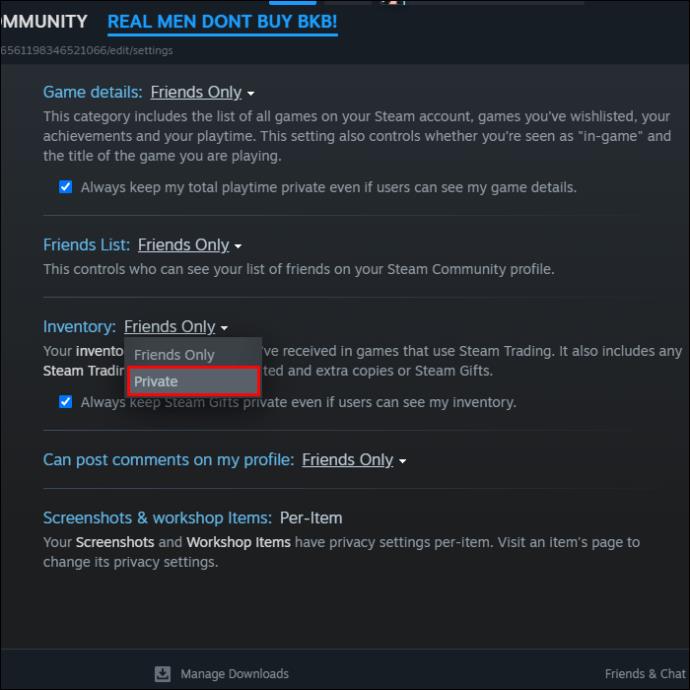 Jak vytvořit soukromý profil ve službě Steam