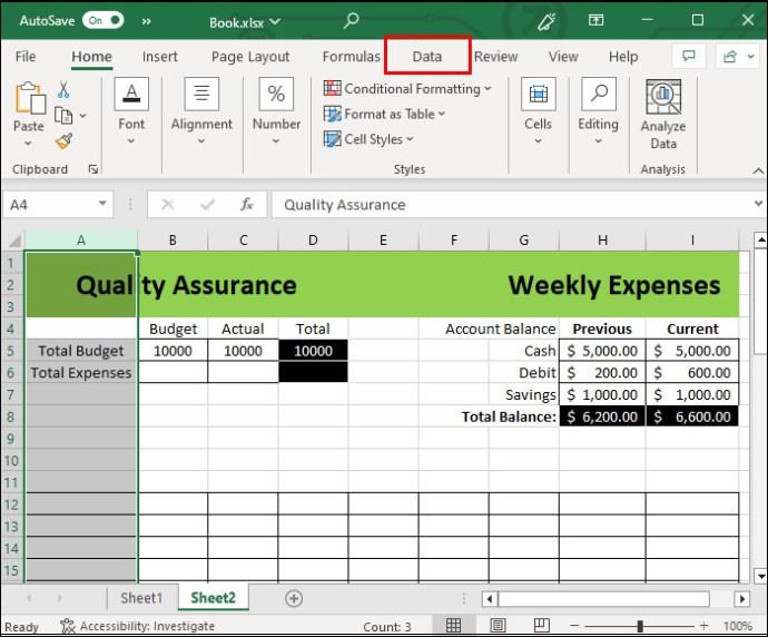 Jak odstranit prázdné řádky v aplikaci Excel