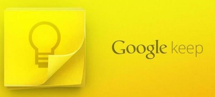 Klávesové zkratky Google Keep