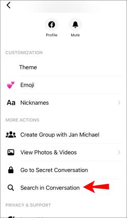 Ako vyhľadávať v správach v aplikácii Facebook Messenger