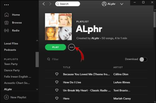 Jak odstranit seznam skladeb ve Spotify