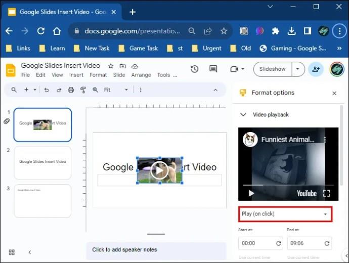 Kako umetnuti video u Google slajdove