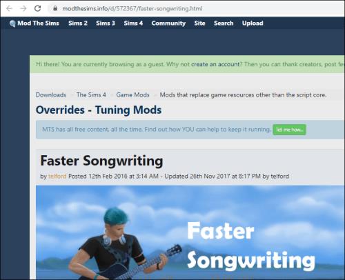 Kako napisati pesmi v Sims 4